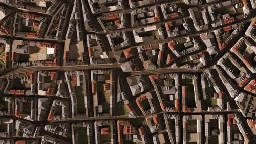 Flying Above a 3D City