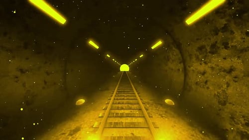 Abstrakte faszinierende Tunnelanimation
