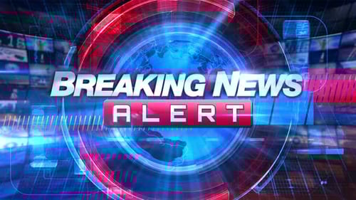 Breaking News Alert - Broadcast TV Animation Graphic Title