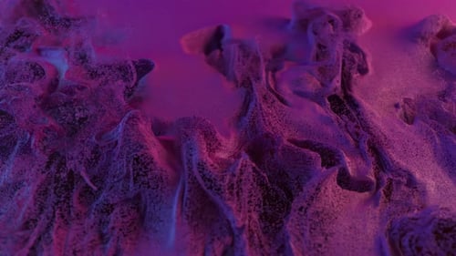 3d Abstract Background Particles Moving