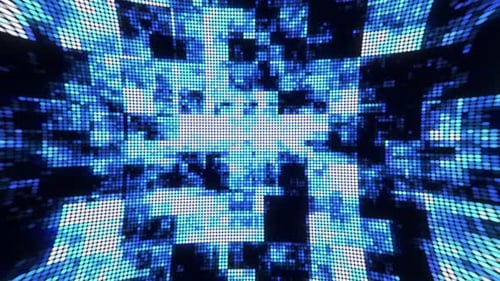 Abstract digital background with glowing neon lights,futuristic or cyber space