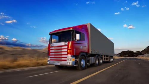 Truck On Road, Freight Transportation, Mode Of Transport, Transportation, Truck