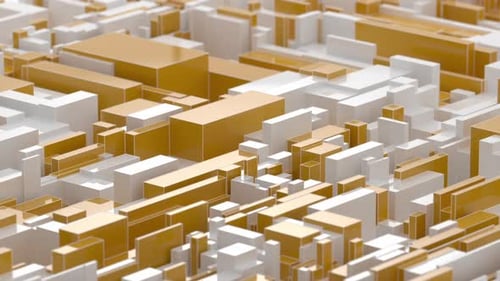 Animated 3D Geometric Loop Background