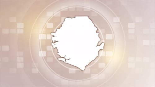 Clean Digital Map Outline Drawing and Fill Animation