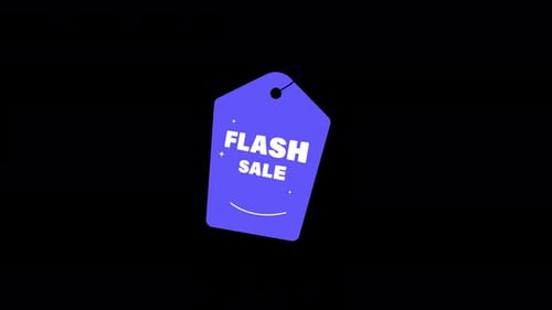 Animated Flash Sale Price Tag for E-commerce Promotions