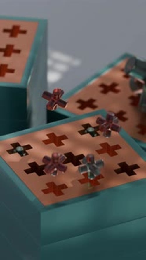 Animação em loop 3D Jumping Cross