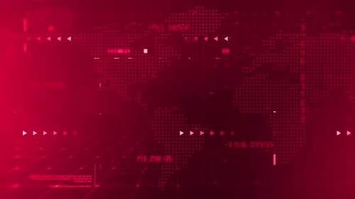 Hintergrund der Rundfunknachrichten Red Loop V3