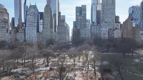 Central Park At Manhattan In New York United States.
