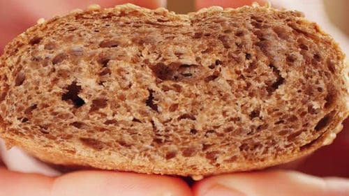 Close-Up of a Multi-Grain Bread Bun