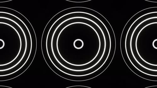 Animation Vj Loop à motif abstrait blanc avec motif bouclé en 4K