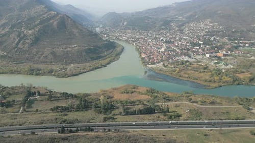 Jvari Monastery over looking the Aragvi and Kura Rivers