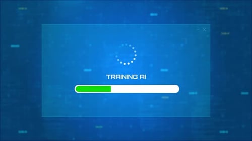 Training Custom AI Model – Concept of Developing a New Artificial Intelligence Agent - HD