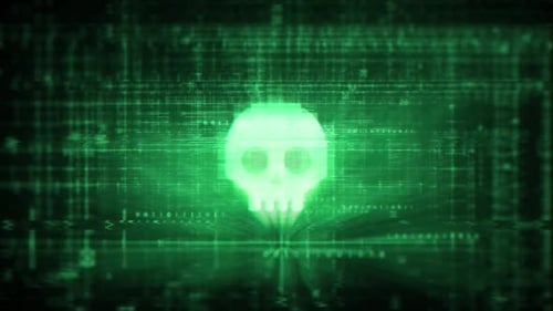 Danger Icon With Futuristic Hud Screen 1