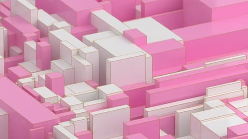 Animated 3D geometric loop background