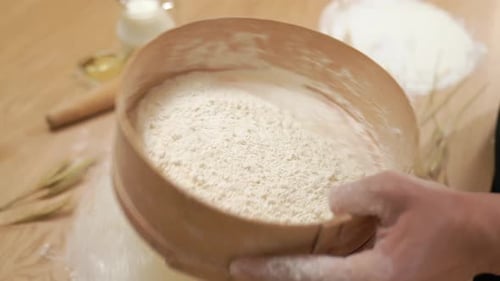 White Flour Sieve