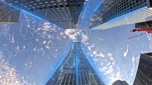 Science and technology city high-rise, science and technology city, Internet smart city,5G,iot.Tower