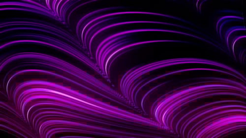 Glow Curves Background Purple 4K
