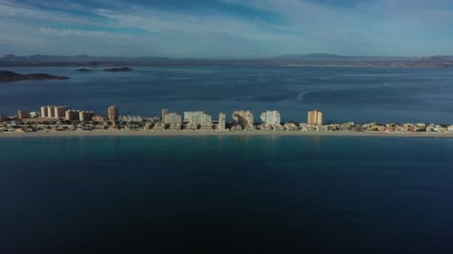 Aerial view of La Manga del Mar Menor