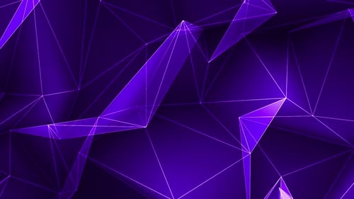 Abstract Purple Geometric Plexus Network Background Loop
