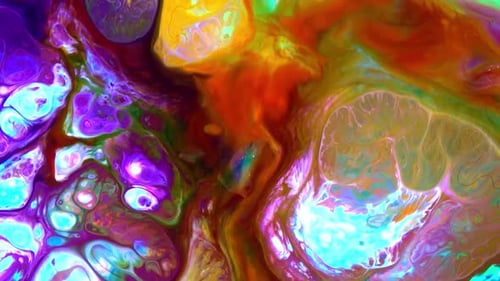 Abstract Colorful Ink Movements Spreads On Water Texture 741