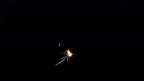 Bengalische Feuerlichter auf Schwarz