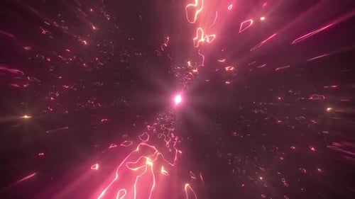 Roter Plasmatunnel Cool Motion-Hintergrund