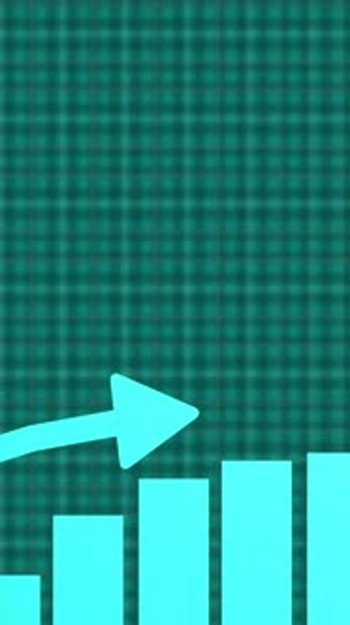 Success graph for business growth for vertical video