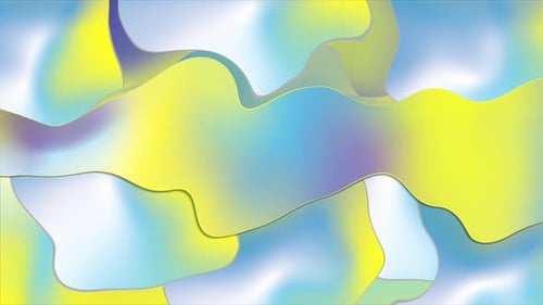Abstract Fluid Gradient Wave Loop Animation