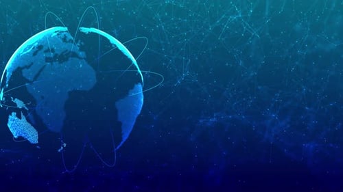 Global network connection data processing data technology global world Digital social network icons