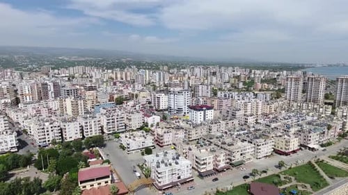 Vue de Mersin, Drone 4K en Turquie