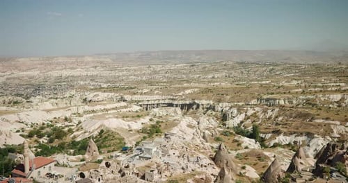 Scenic Aerial View of Cappadocia in Turkey