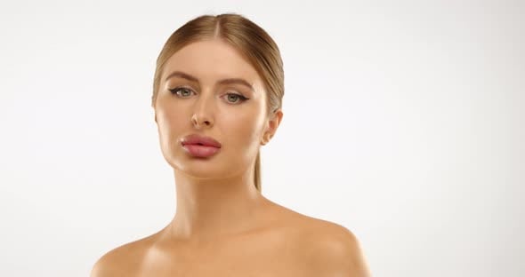 Attractive Woman Pouting Suited for Aesthetic Clinic Promotions ...