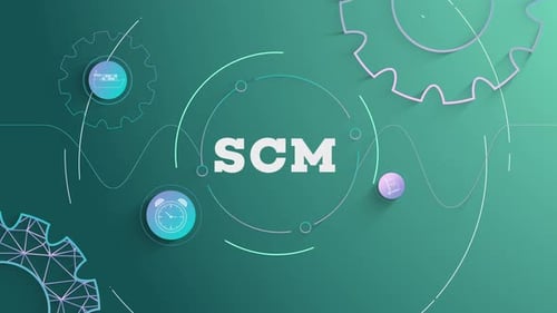 Infographic Scm Green Background Looped