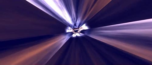 Colorful Waves Tunnel Animation Background