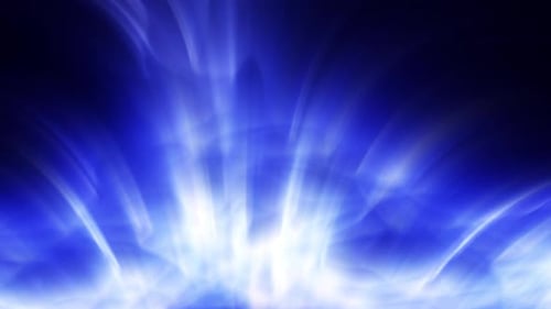 Abstract blue-shade middle circling aura