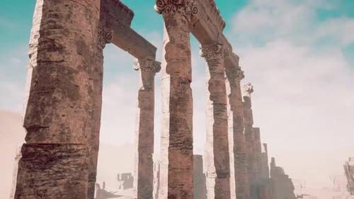 Ruines du temple d'Amon à Soleb