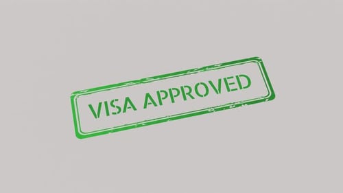 VISA APPROVED Stamp