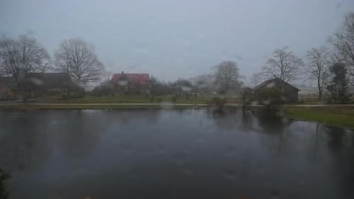 A year long time featuring all the seasons at an idyllic homestead by a pond