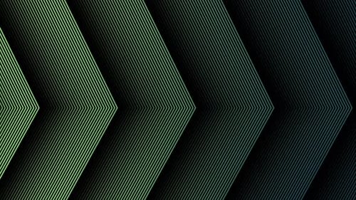 Green to Blue Moving Arrow