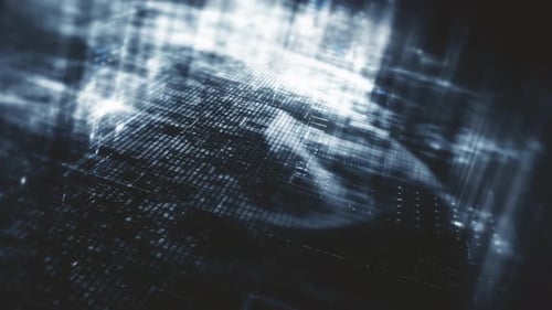 Advance Screen Display Data Matrix Simulation Background 25