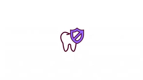 Sketchy Dental Protection Icon Animation