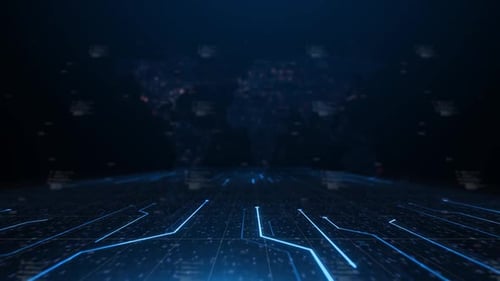 fondo abstracto de circuito electrónico