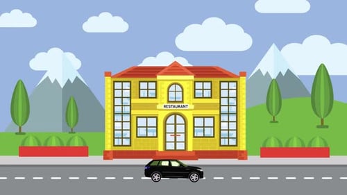Restaurant Hotel Room Animation