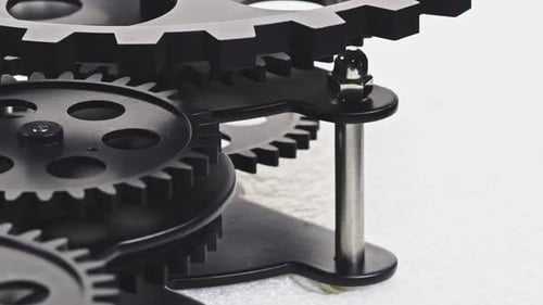 Black Gears Grunge Wheels Background 2