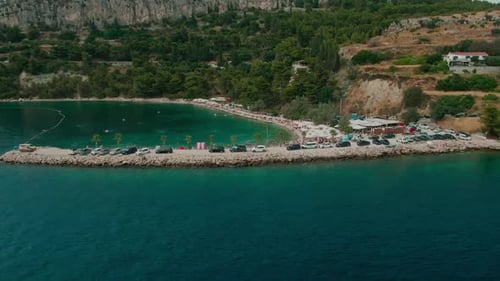 Croatia coast aerial beaches blue water nature clean sunny vacation