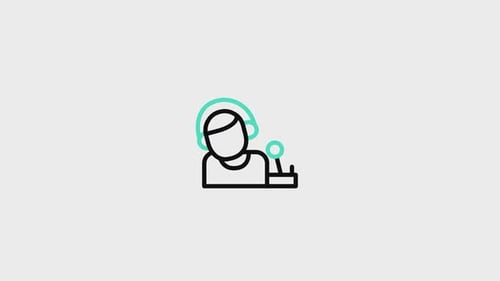 Animated Line Art Icons Collection for Corporate and Tech Concepts