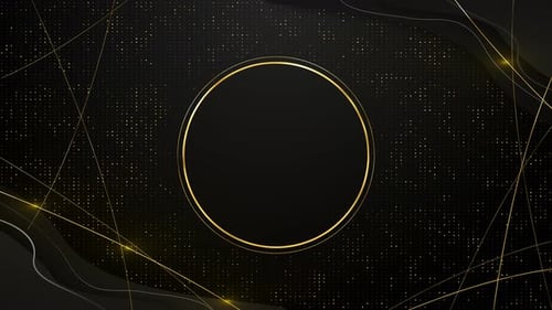 Abstract luxury golden ribbon lines elements and glitter light effect decoration. Abstract Royal glo