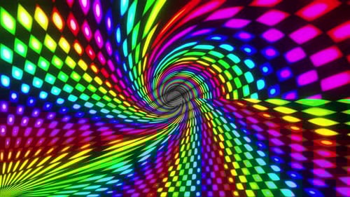 VJ Dance Colorful Looping Gradient Background For for Music Festival, Bar and Night Club 3d render