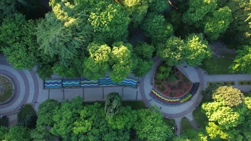 People Are Walking In The Park