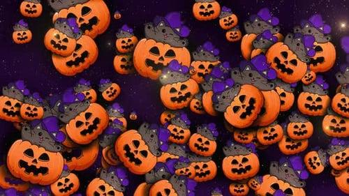 Chats d'Halloween Glitter 5